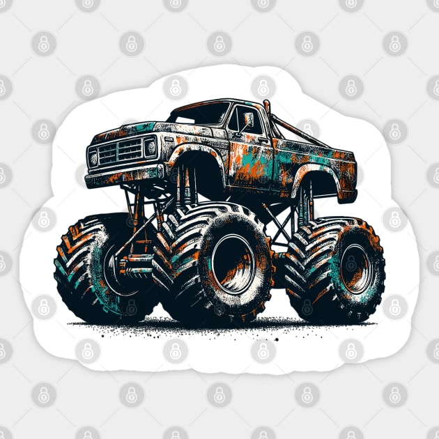 Monster Truck Sticker by Vehicles-Art